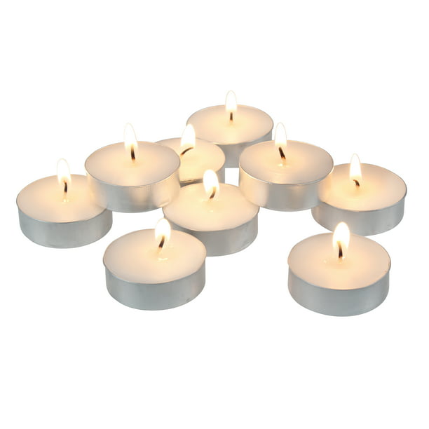 Citronella Scented Tea Light Candles Mega Candles Set of 100 Yellow 